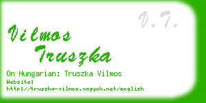 vilmos truszka business card